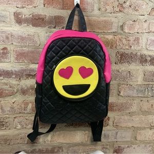 Luv betsy johnson smiley face emoji backpack